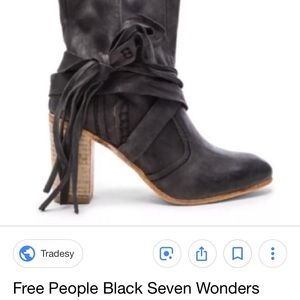 Light warm brown, Free People heeled boots